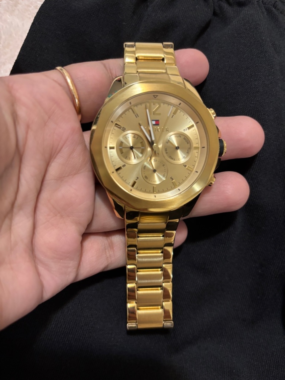 Tommy Hilfiger Gold Men's Chronograph Bracelet Watch